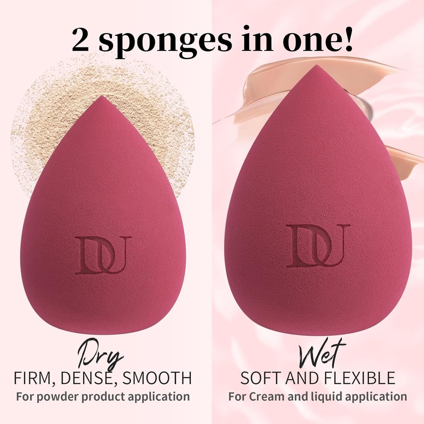 2 Makeup Blender Sponges