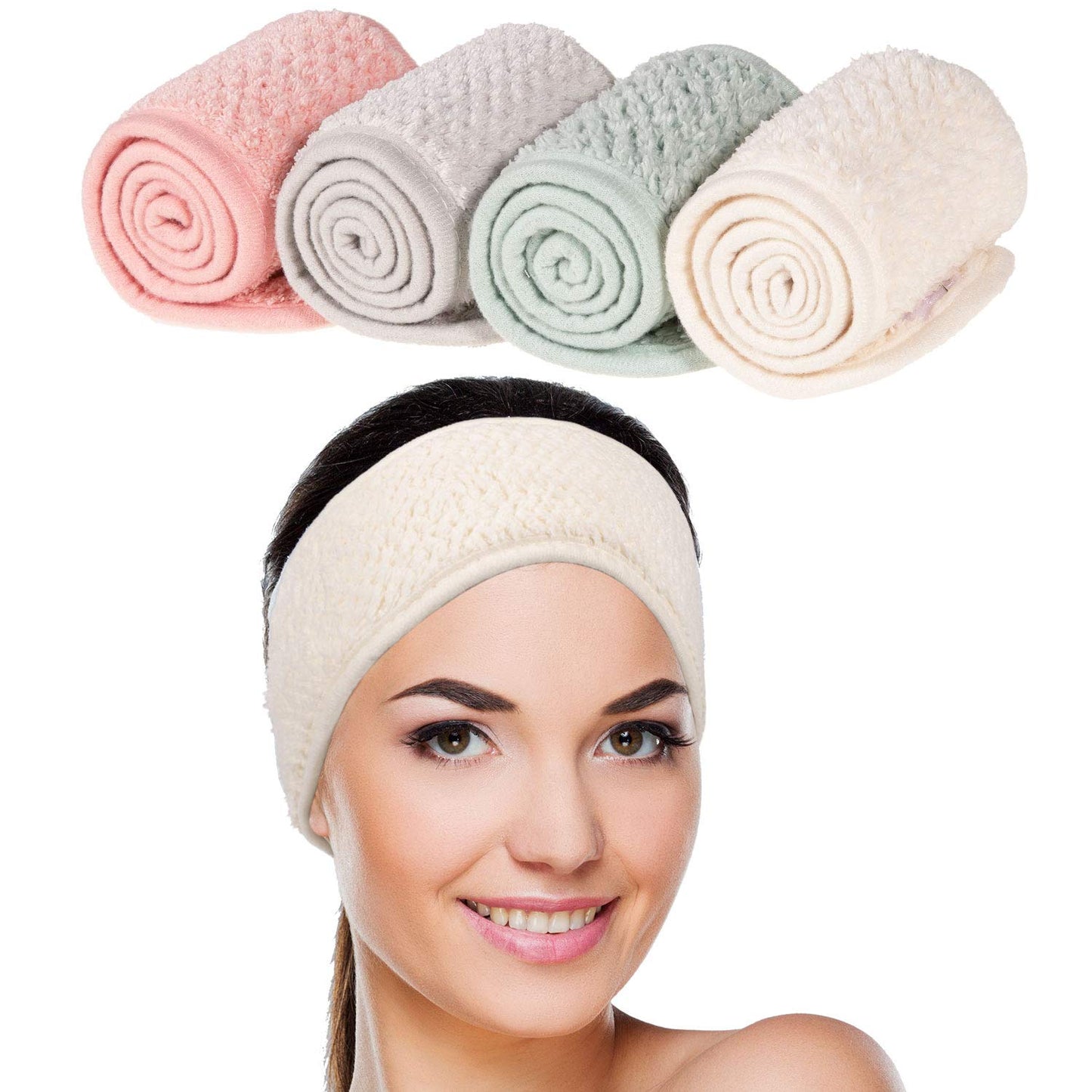 4 Pack Adjustable Hair Band