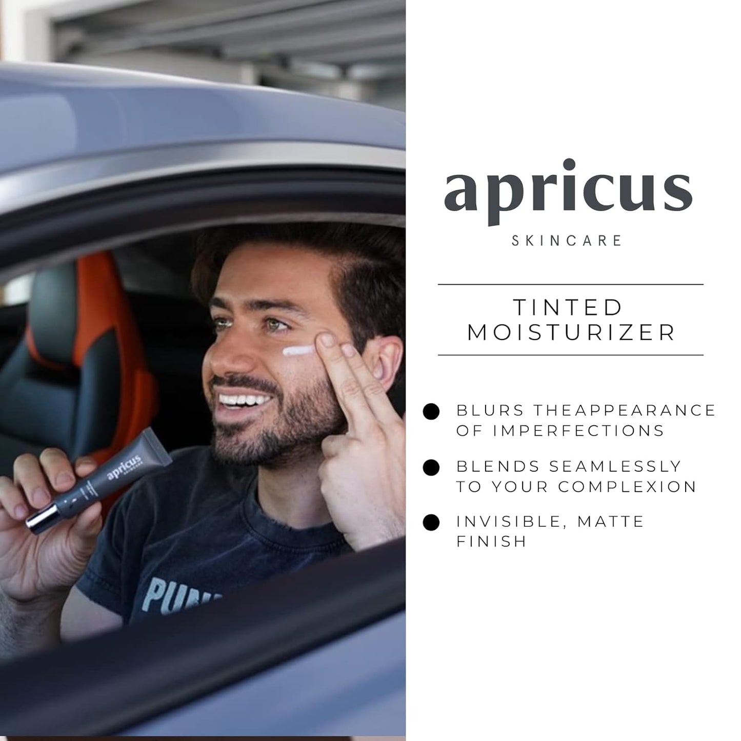 Tinted Moisturizer for Men by Apricus Skincare Uses