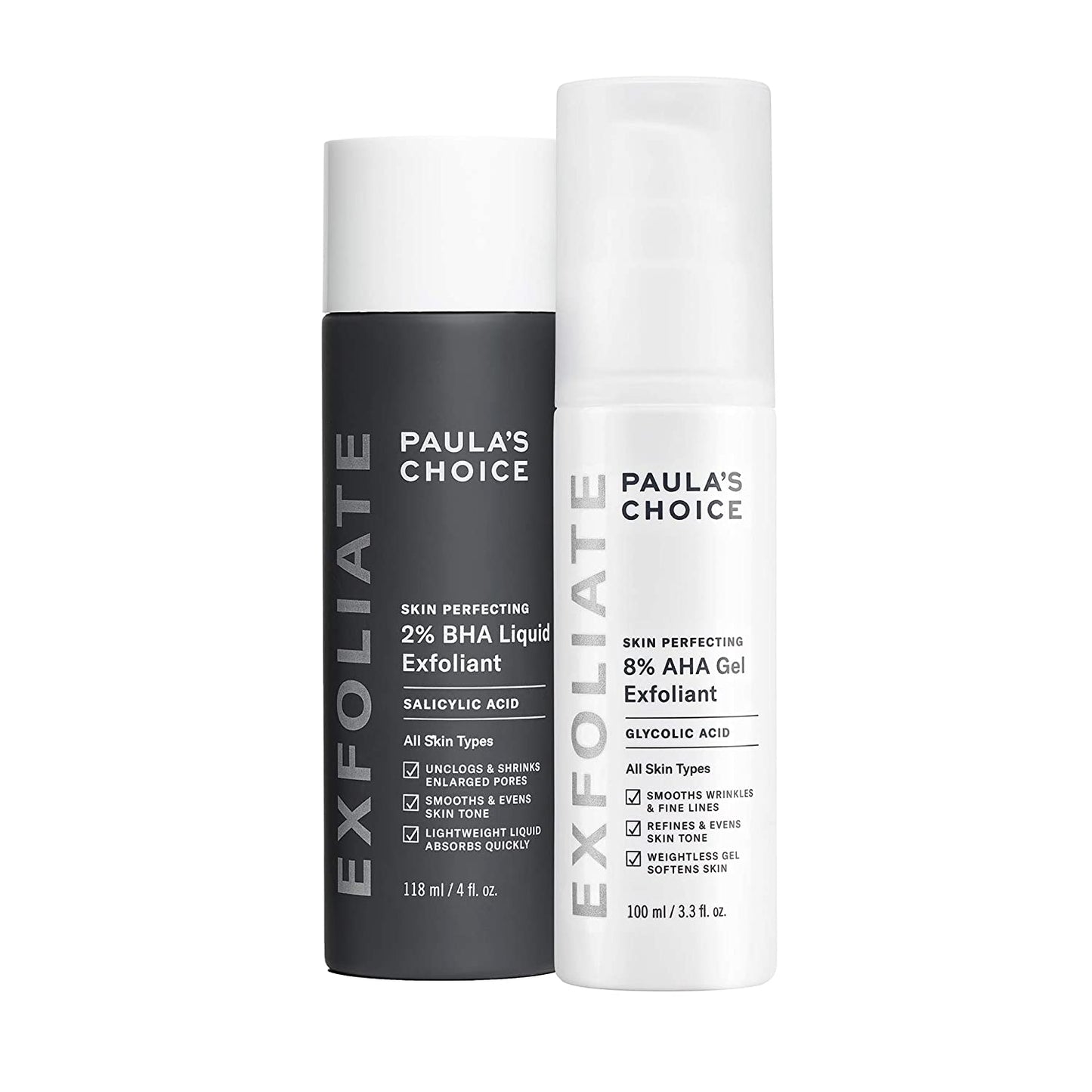 SKIN PERFECTING 8% AHA Gel Exfoliant & 2% BHA Liquid Duo