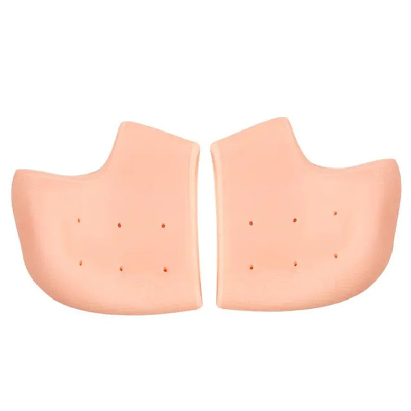 2Pcs Moisturizing Gel Heel Socks Orange