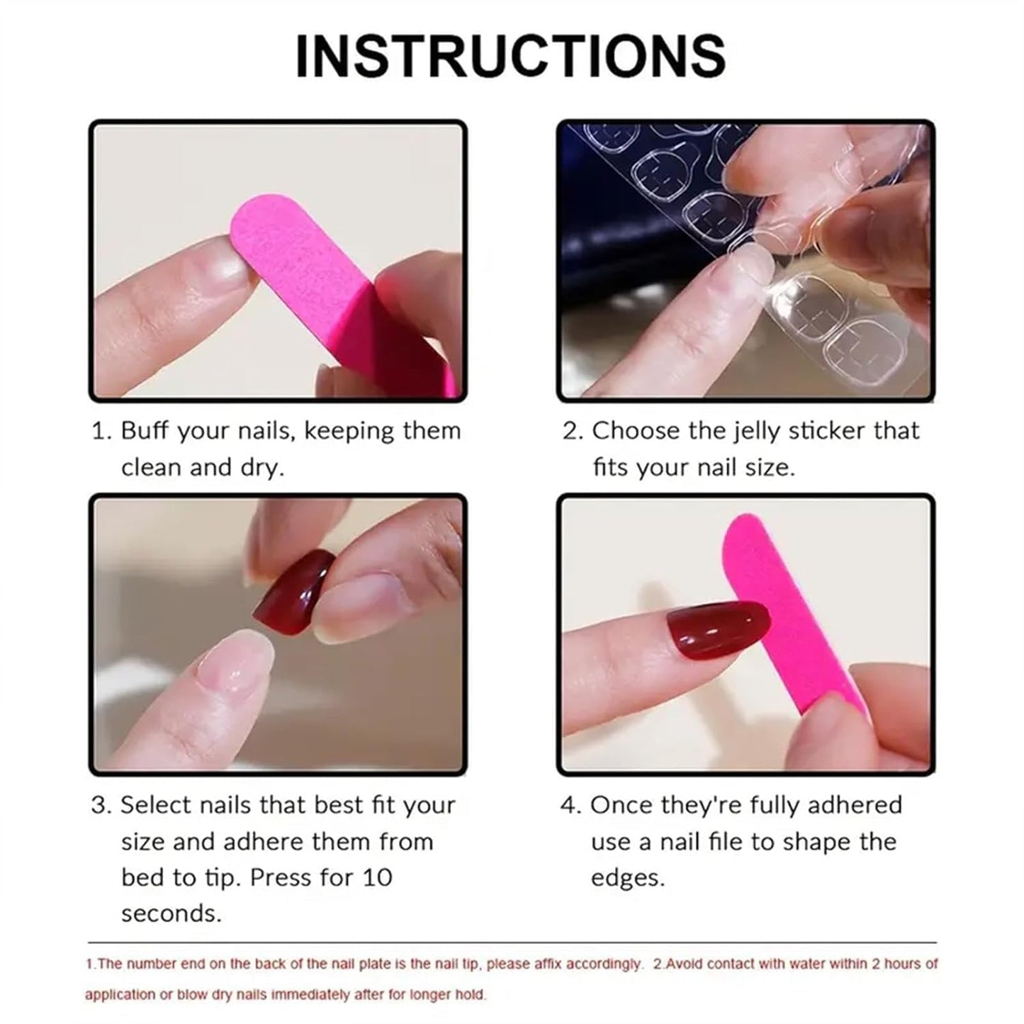 Long Press on Nails Instructions