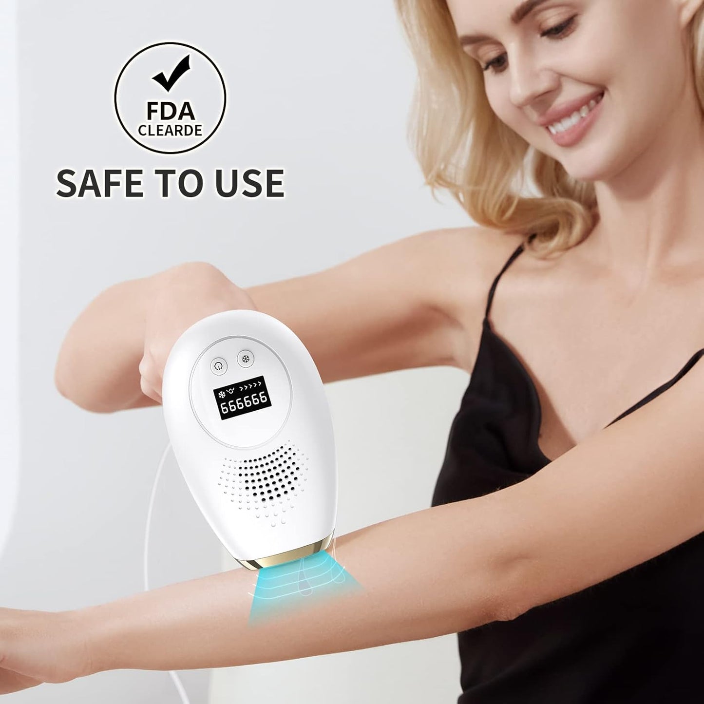 FDA Cleared Laser Hair Removal with Cooling Protection