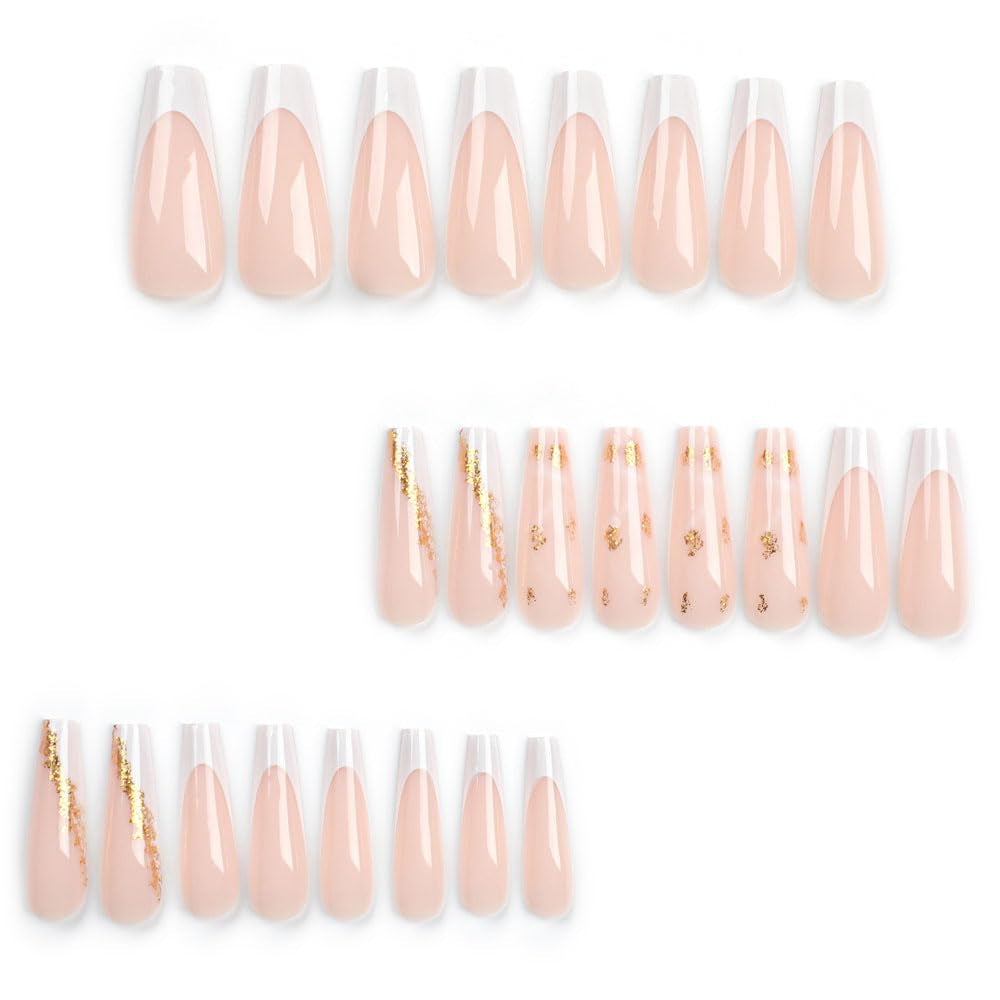 Pink Long Press on Nails