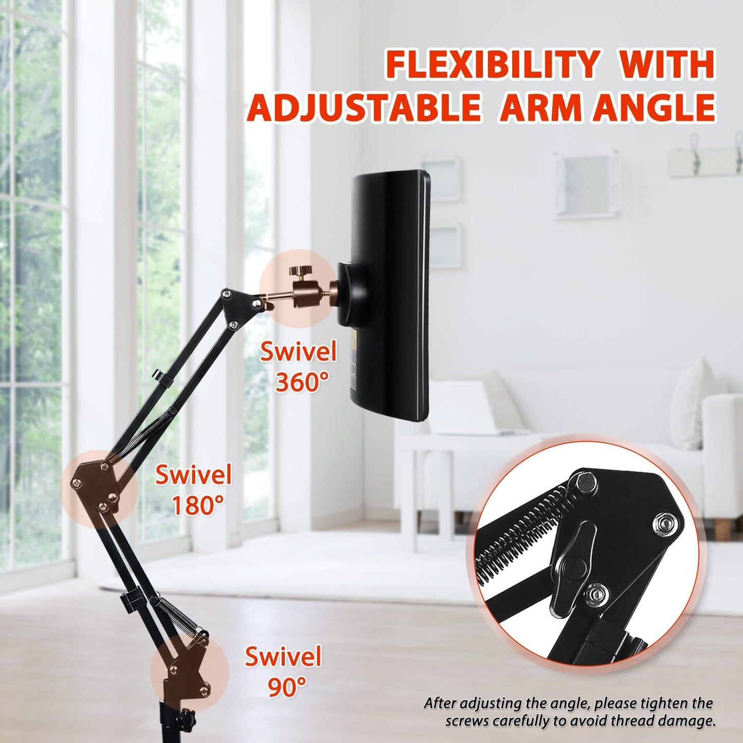 Red Infrared Light Therapy Lamp with Stand