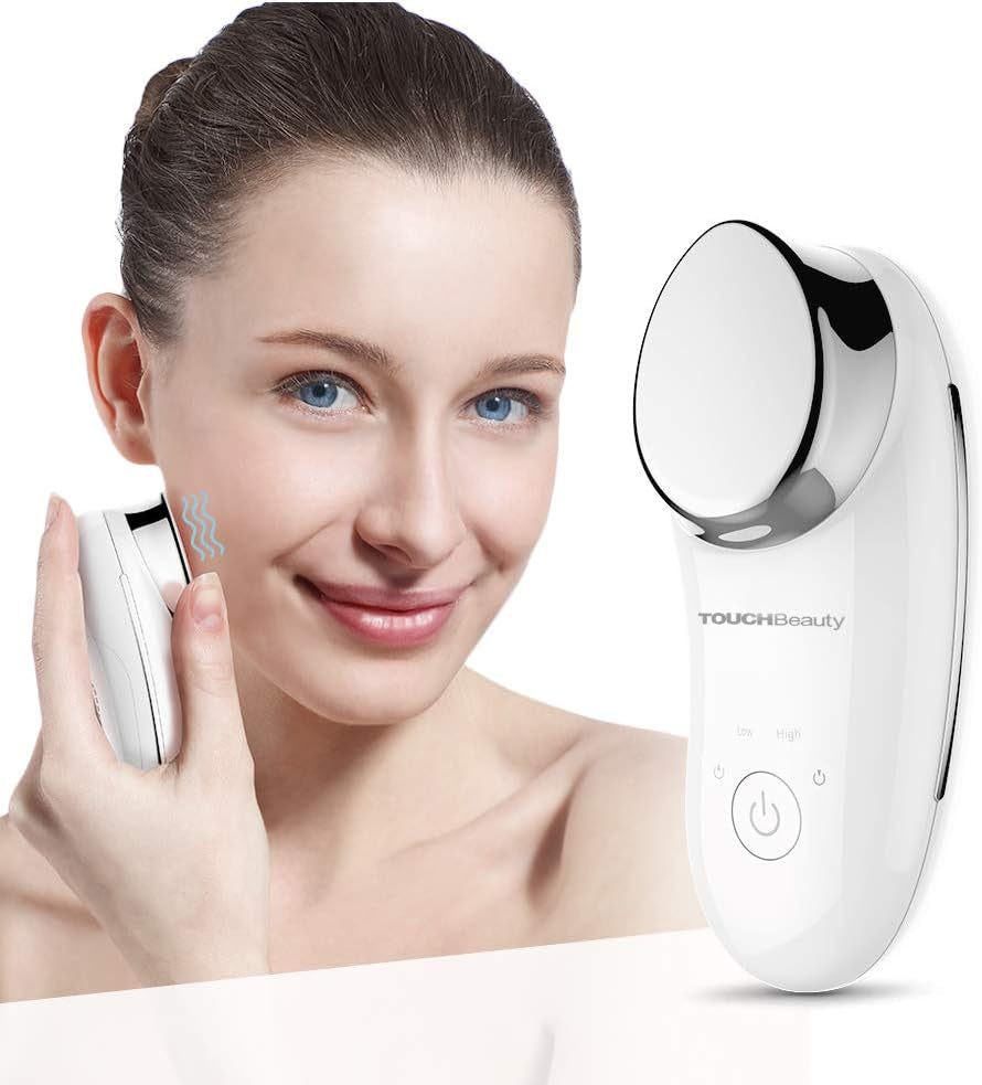 Fine Lady Using Ionic Facial Massager Deep Cleanser with Vibration