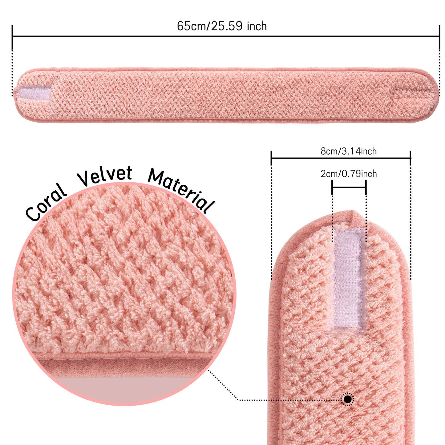 4 Pack Spa Facial Headband