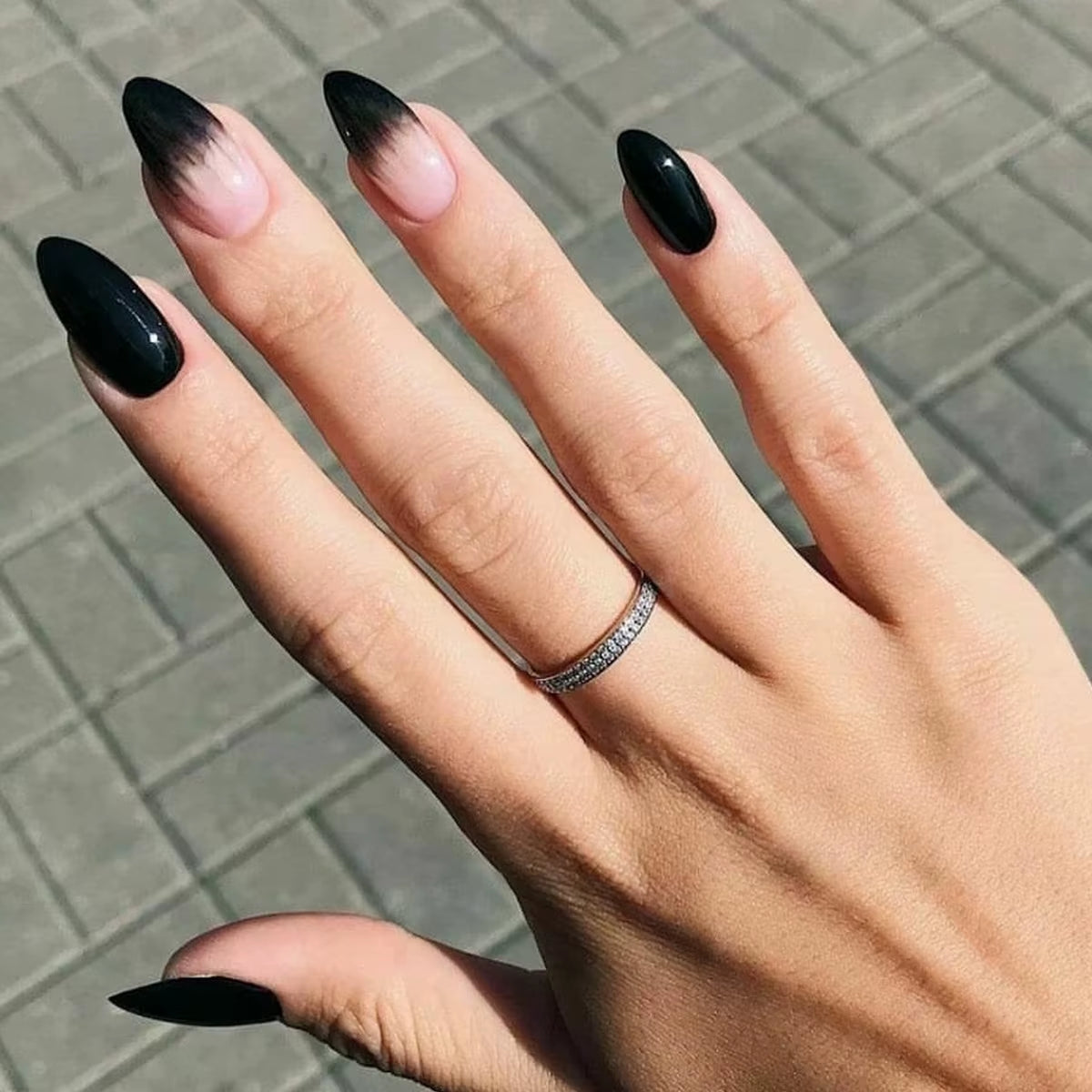 Black Waterproof False Nail