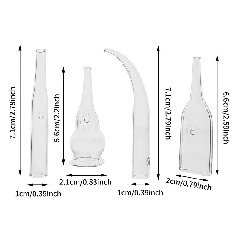 Blackhead Removal Glass Pipes dimensions