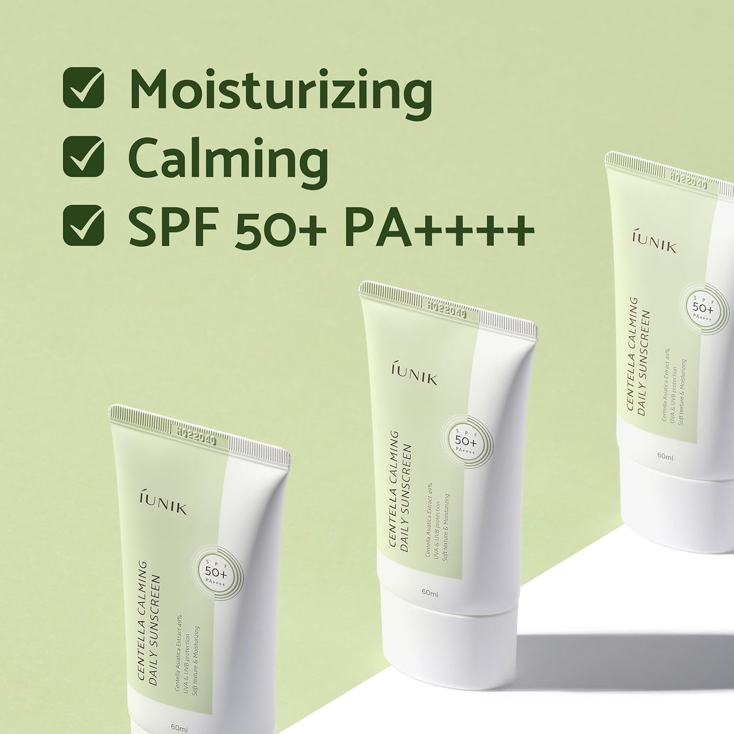 Centella Calming Moisture Daily Sunscreen, Non-Greasy No White Cast & Centella Asiatica Cleansing Oil Pore