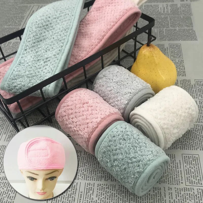 Colorful Folded Women Face Care Headband