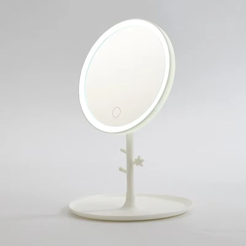 White LED Touch Screen Makeup Mirror