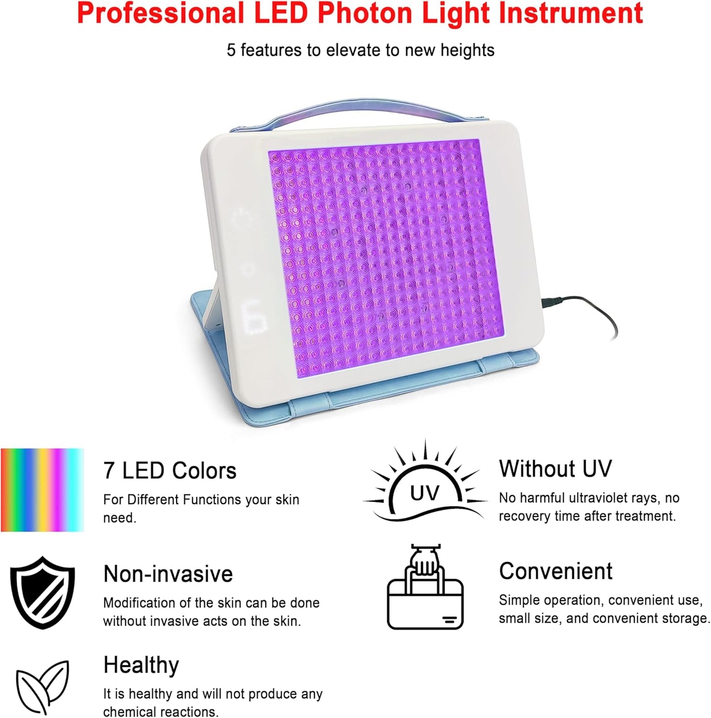7 LED Colors Light Therapy Panel ETLB389