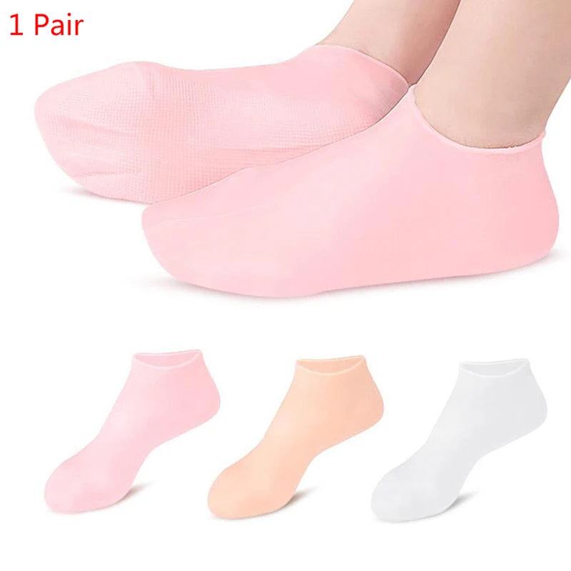 Different Color Silicone Gel Heel Socks