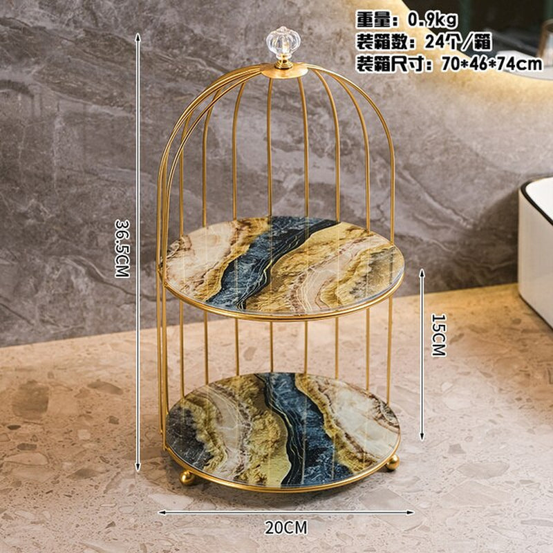 double deck Makeup Cosmetic Organizer Rack measurements