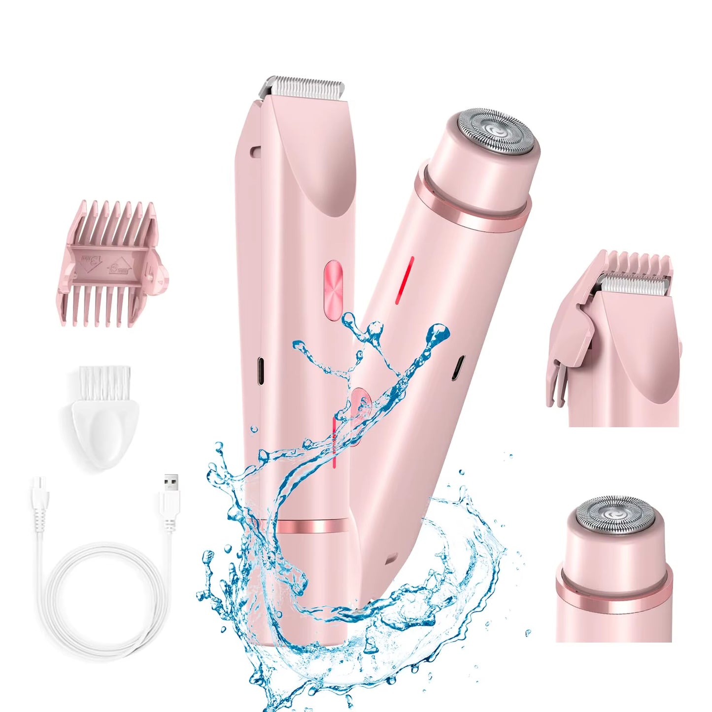 2 in 1 Dual-Head Painless Bikini Trimmer