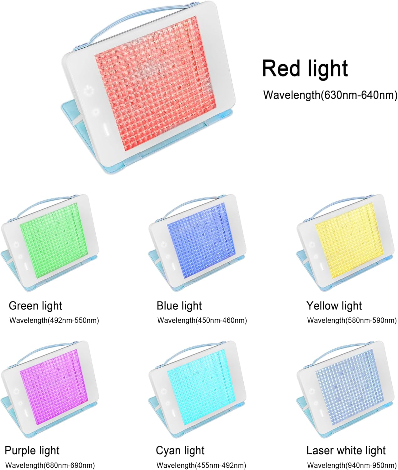 Different Color Light Therapy Lamps