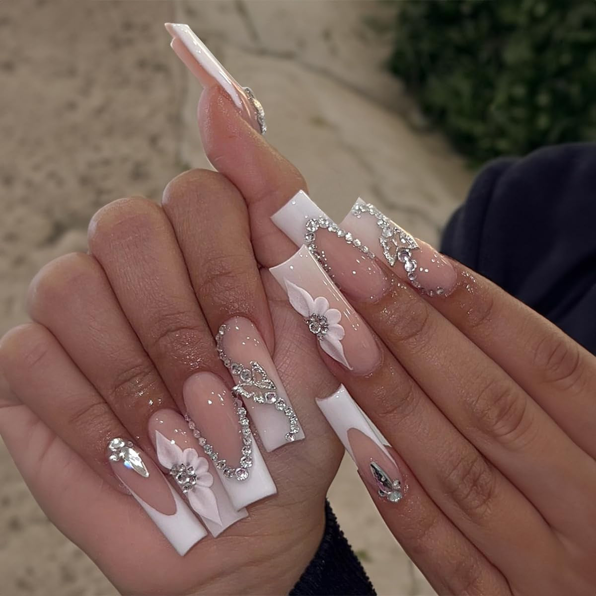 French Tip Press On Nails