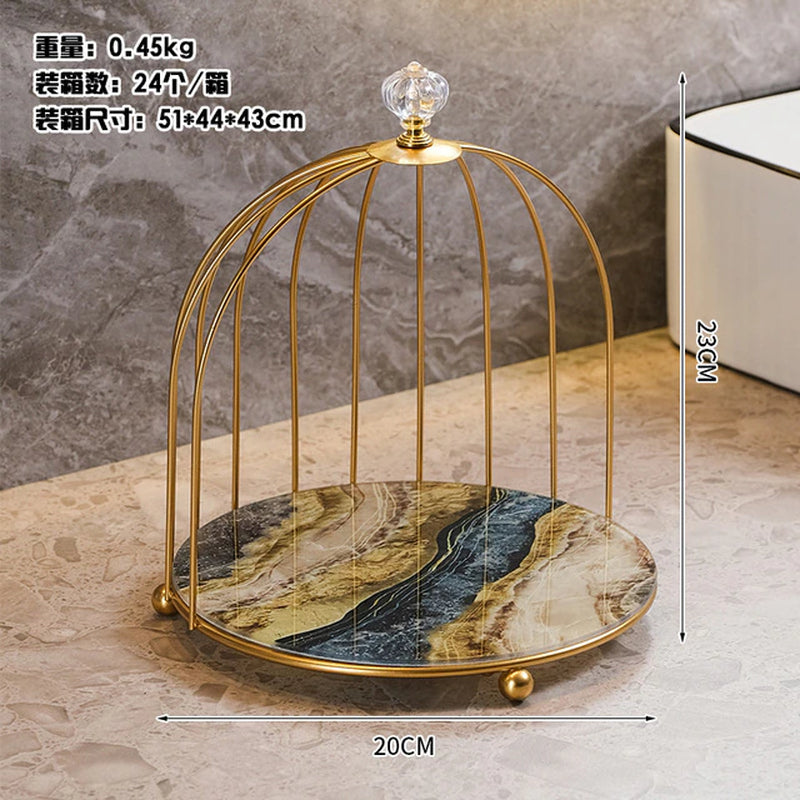 Gold Makeup Cosmetic Organizer Rack measurements