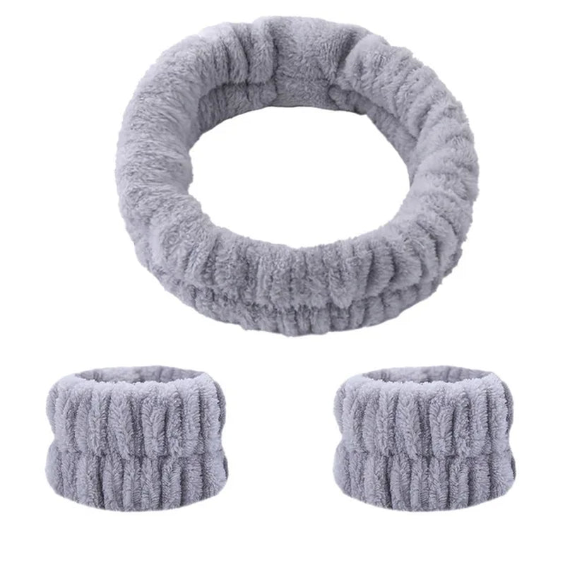 grey headband set