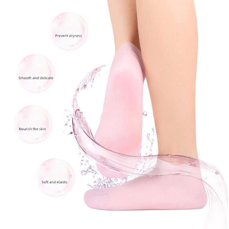 hydrate feet with moisturizing gel socks
