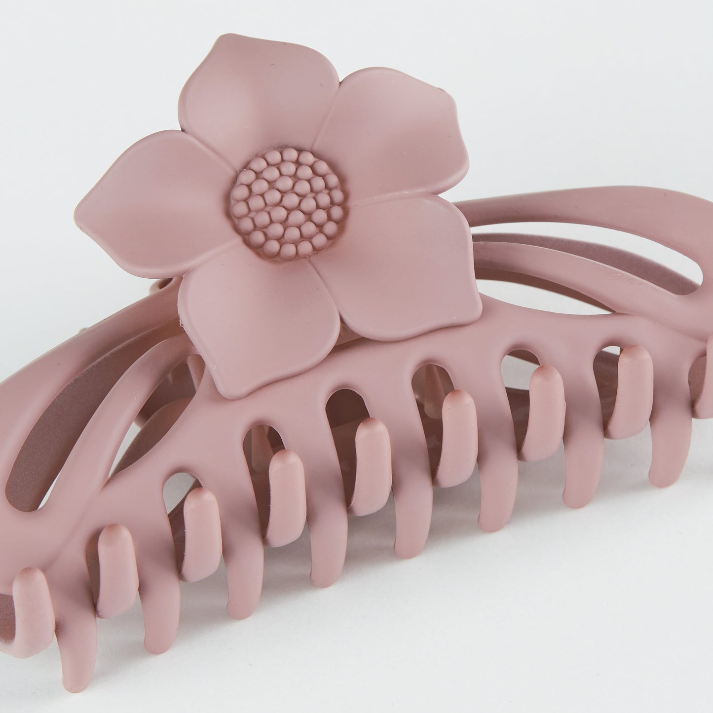 Large Magnolia Claw Hair Clip for Women up close
