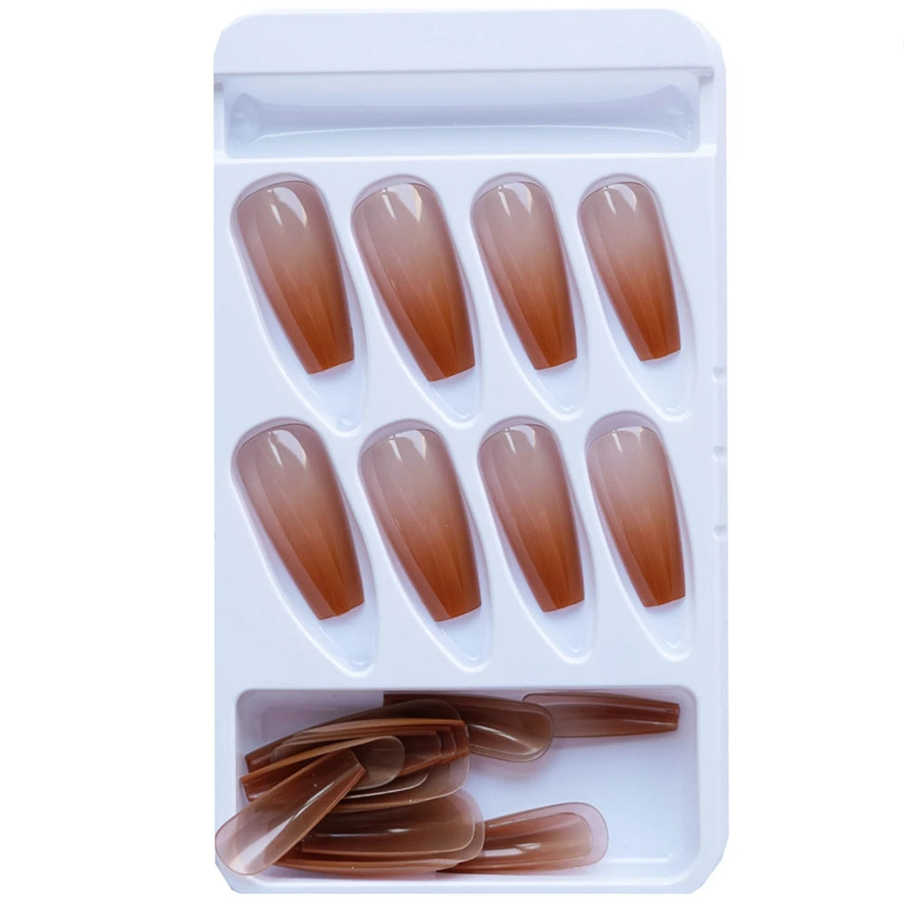 nude artificial acrylic nails
