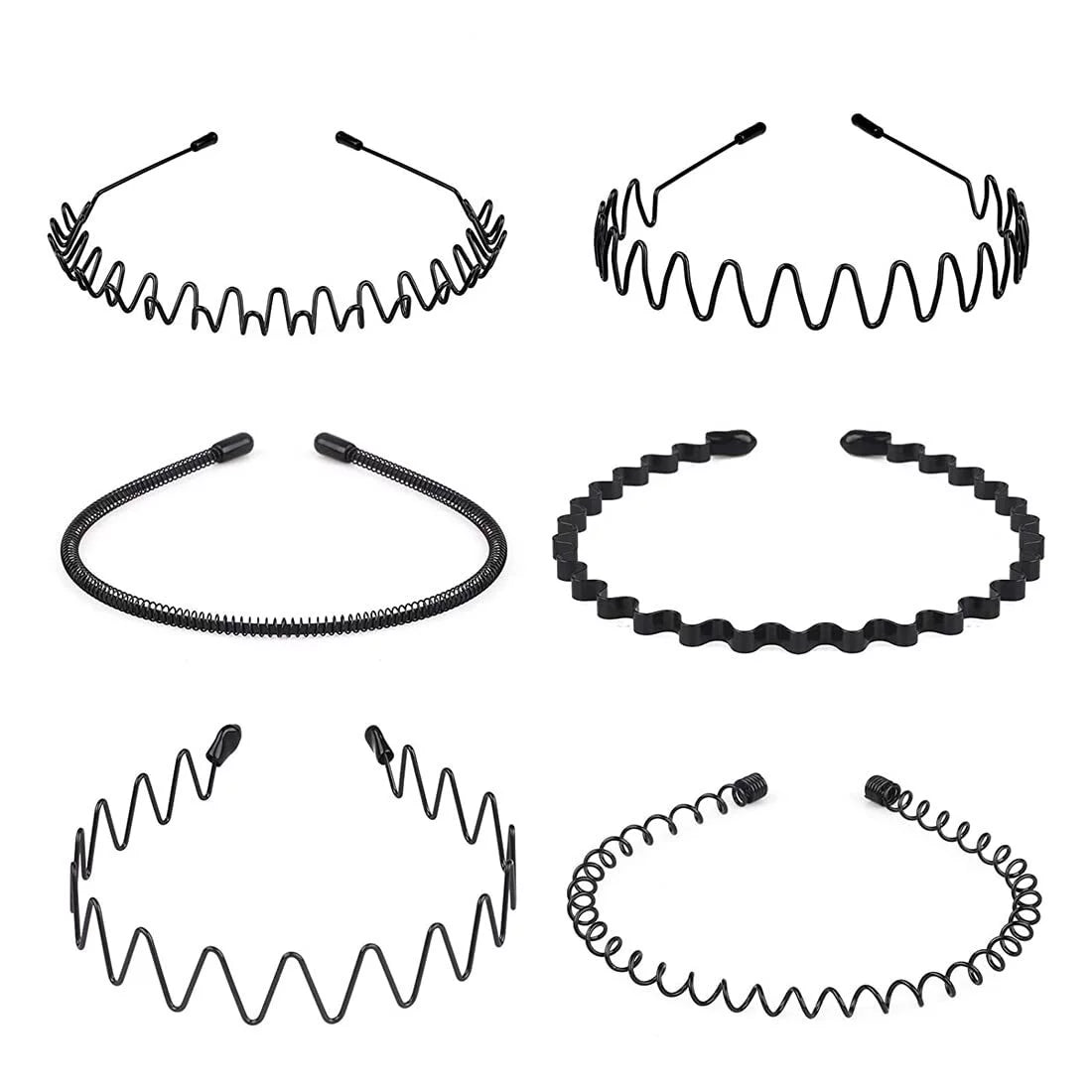 6 Pieces Metal Headbands