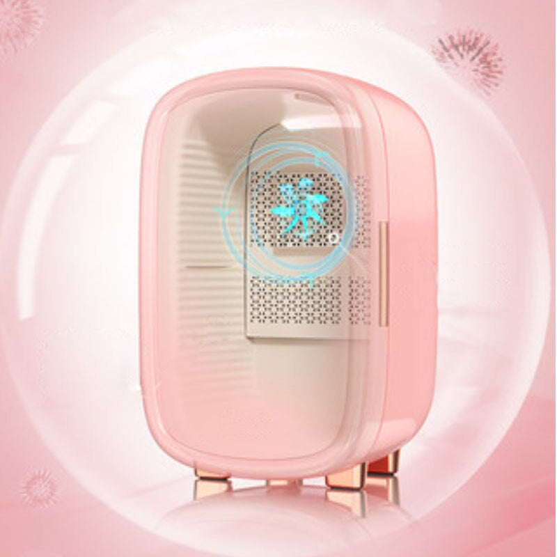pink Compact and Professional 12L Refrigerator