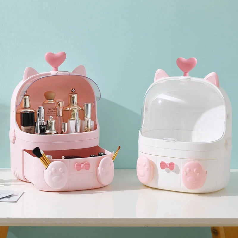 pink and white Beauty Organizer