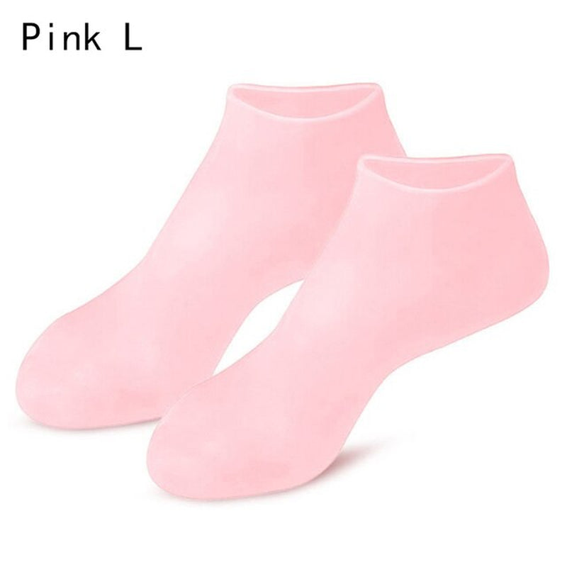 pink large Moisturizing Gel Socks