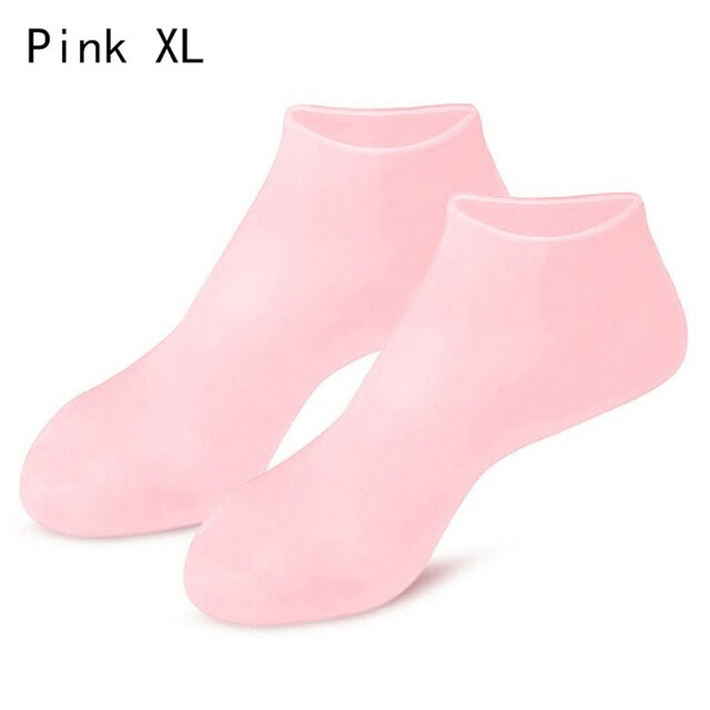 pink extra large Moisturizing Gel Socks