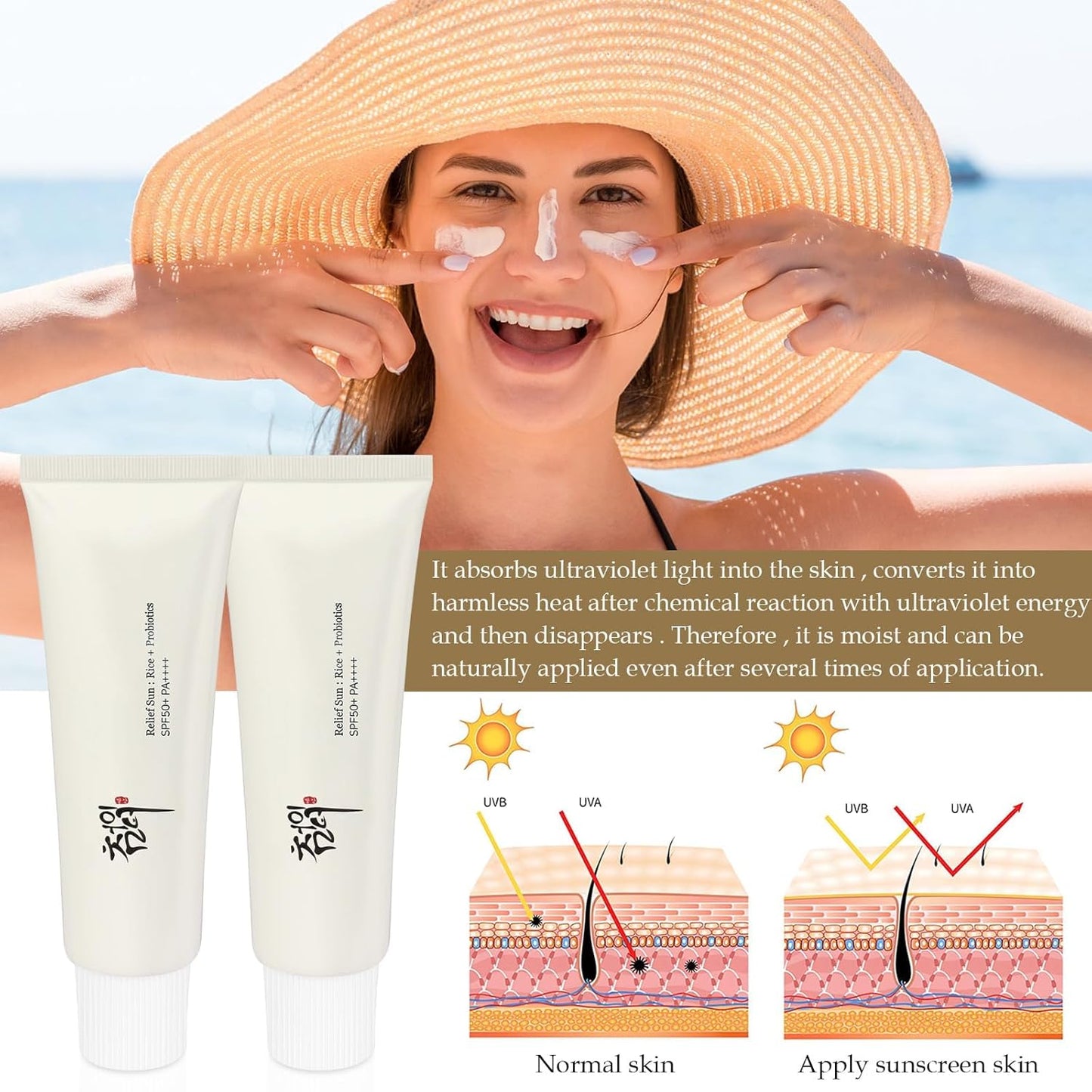 Relief Sun Organic Sunscreen SPF50