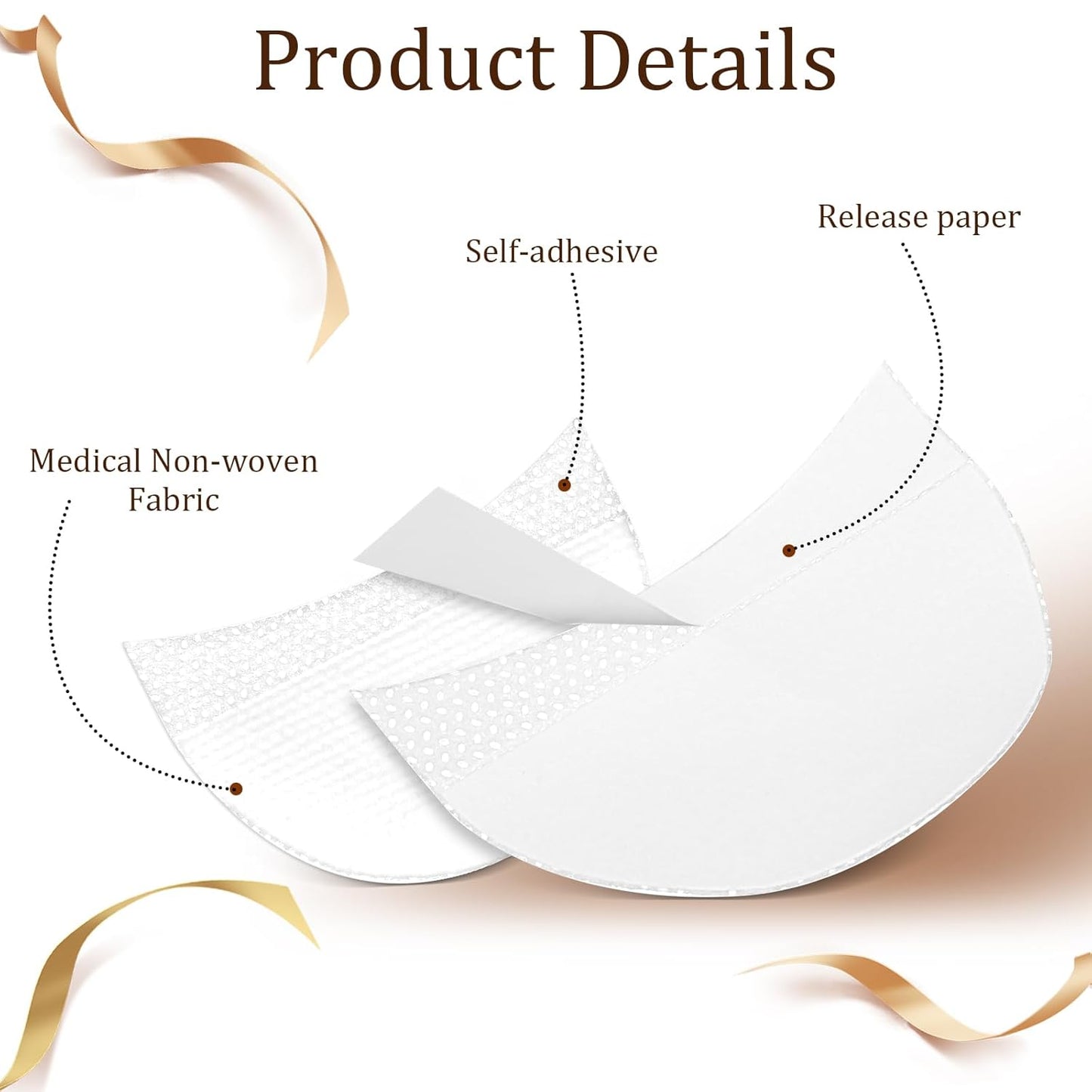Professional Lint Free under Eye Pads details