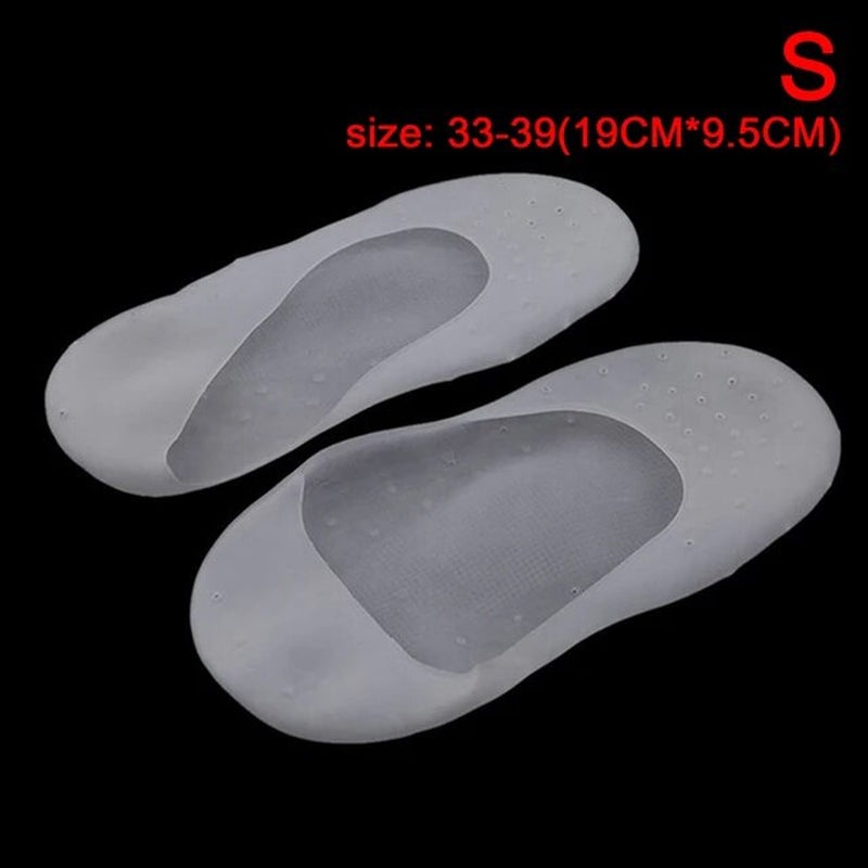 small white Gel Heel Socks