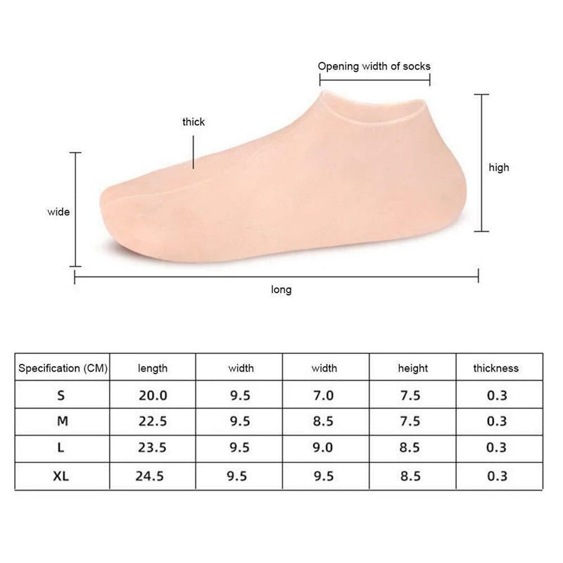 Socks With Gel dimensions