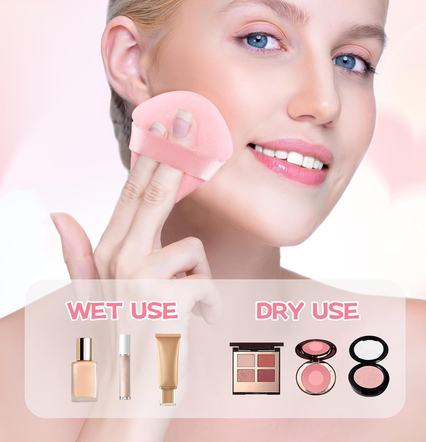 Soft Triangle Makeup Puff Usage
