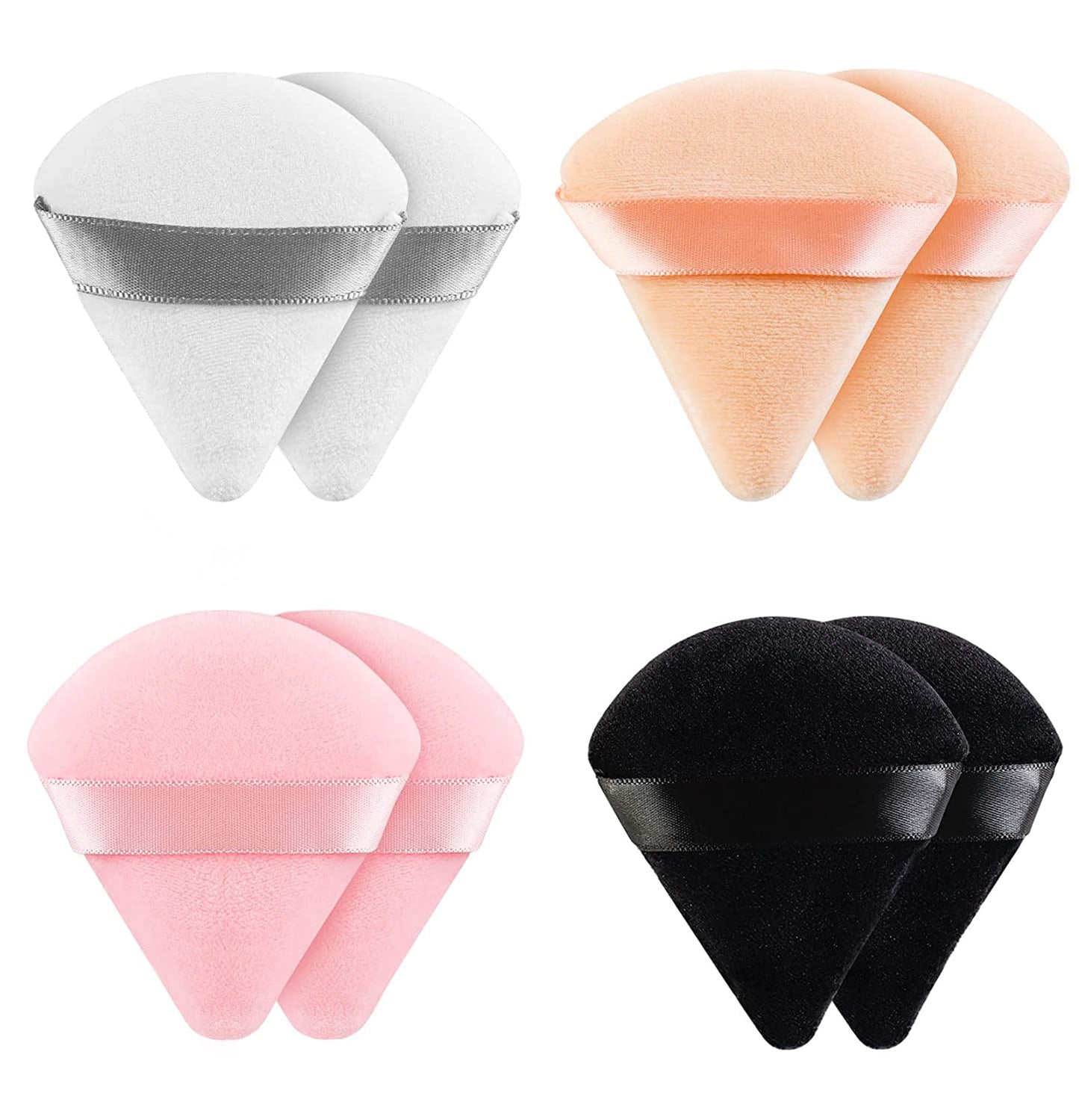 8 Pieces Soft Triangle Makeup Puff