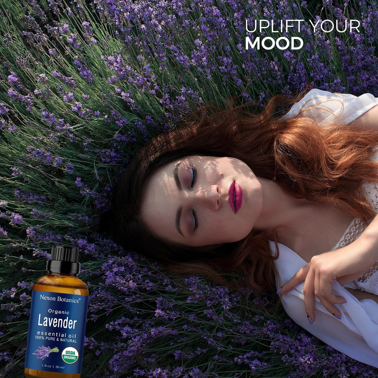 uplift mood with Organic Lavender Essential Oil