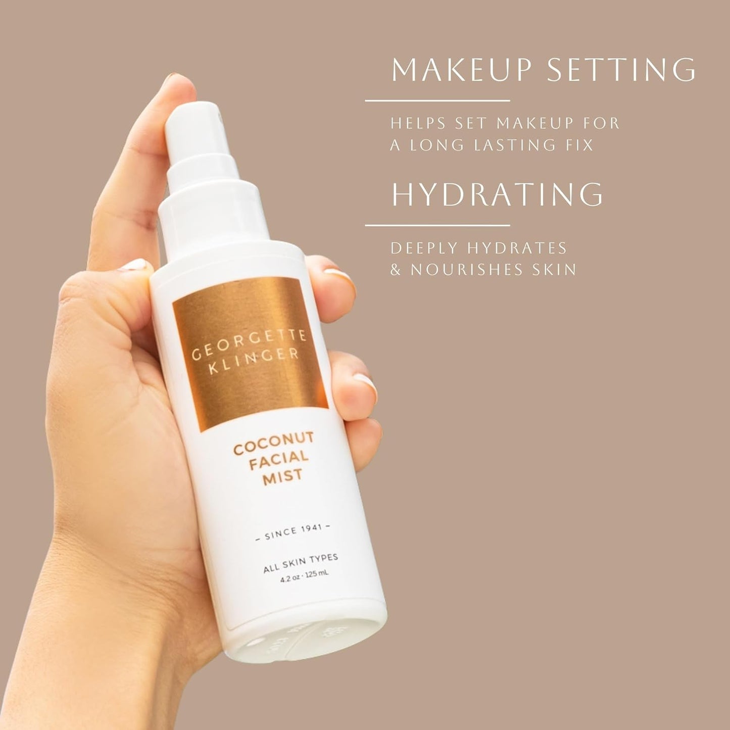 using Coconut Facial Mist